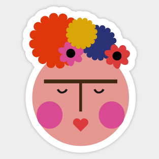 Frida kahlo portrait Sticker